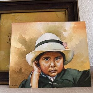 Original Signed Watercolor Portrait